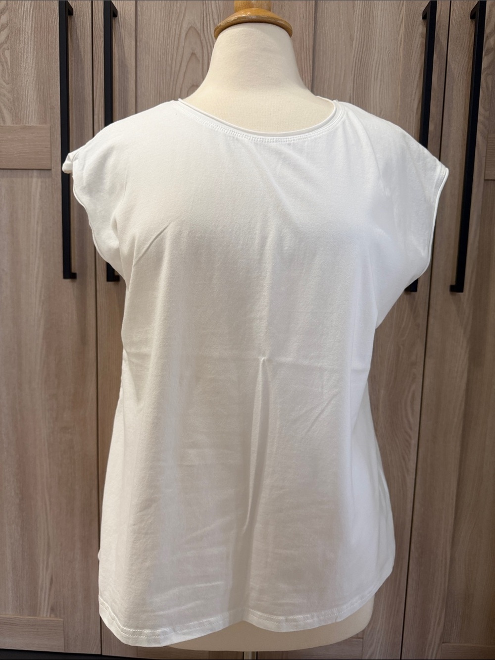 Classic White Women's Cap-Sleeve Tee